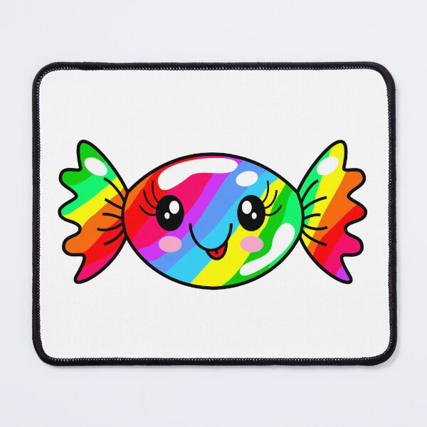 Item preview, Kawaii Rainbow Candy With Adorable Smile designed and sold by CreativeCranium.