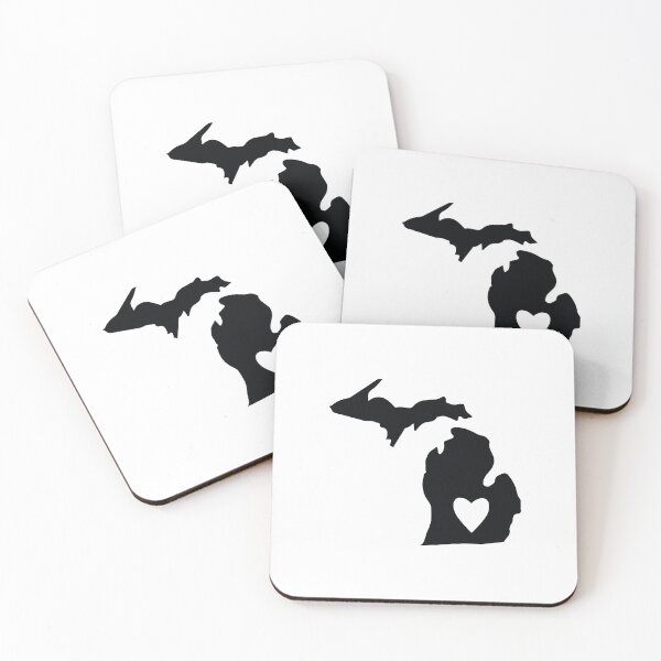 Item preview, Michigan state with heart shape designed and sold by PepaAnaRB.