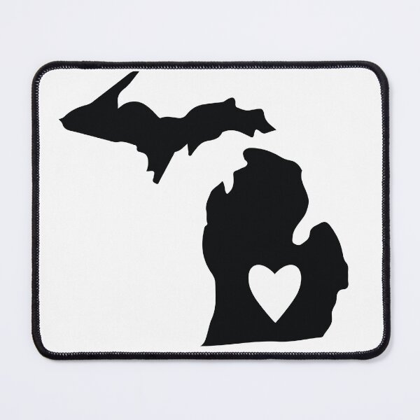 Item preview, Michigan state with heart shape designed and sold by PepaAnaRB.