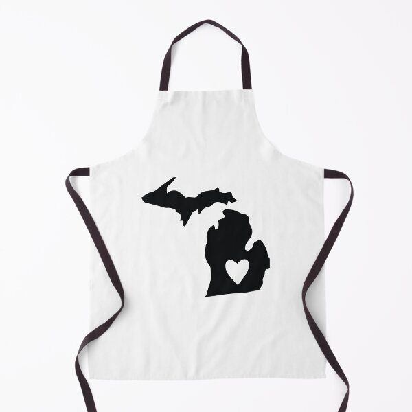 Item preview, Michigan state with heart shape designed and sold by PepaAnaRB.