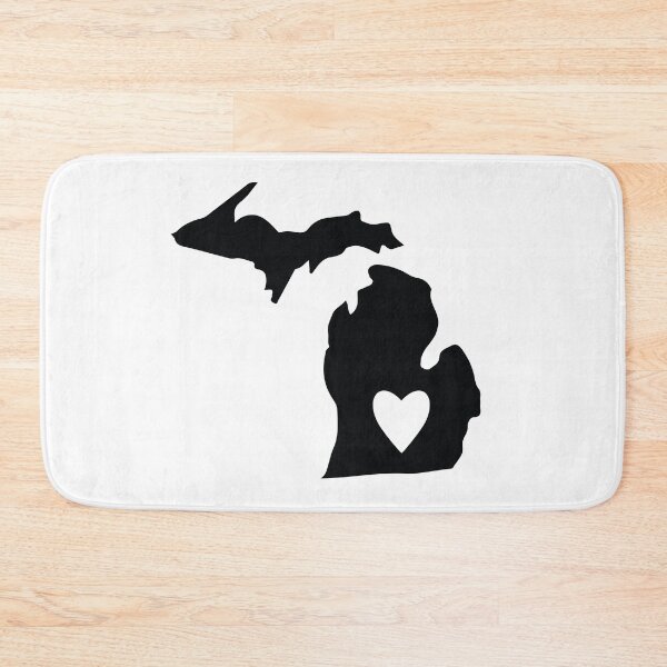 Item preview, Michigan state with heart shape designed and sold by PepaAnaRB.