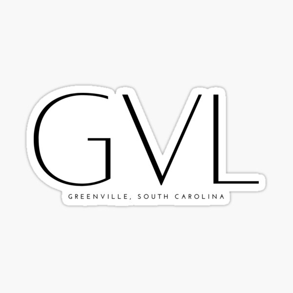 "Greenville, South Carolina" Sticker for Sale by cbruner Redbubble