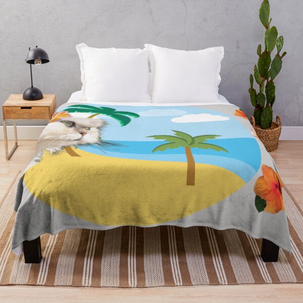 Item preview, Maui Cat At The Beach designed and sold by LanaDevon.