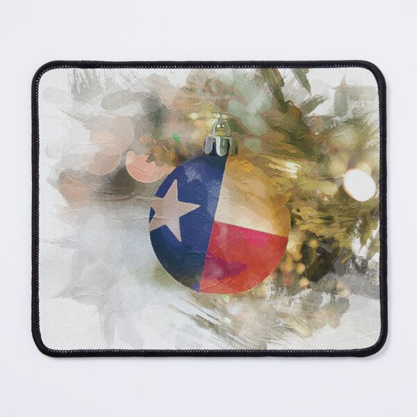 Item preview, Brushstroke Texas Flag Christmas Ornament Art designed and sold by Susan Says.