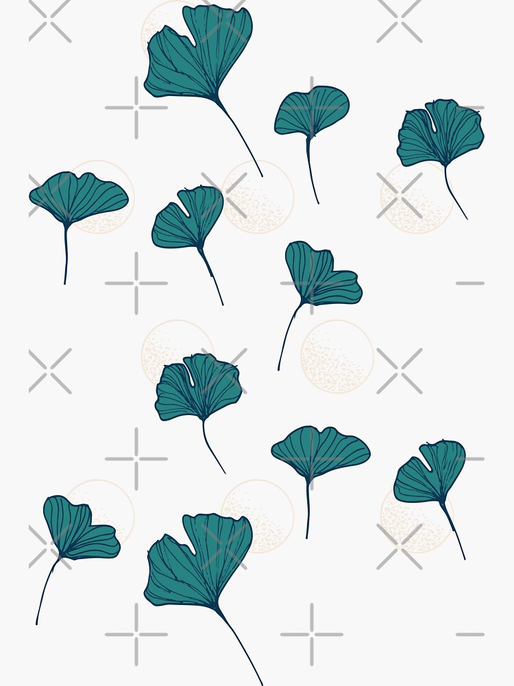 Bright Ginkgo & Dots by designdn