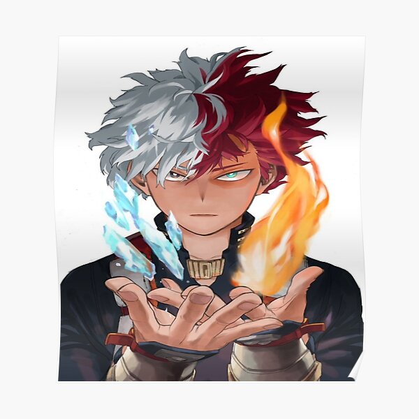 Shoto Todoroki Fan Posters For Sale Redbubble