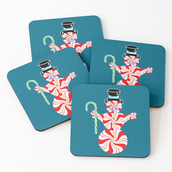 Item preview, Cute Peppermint Snowman with Candy Cane designed and sold by Deborah Camp.
