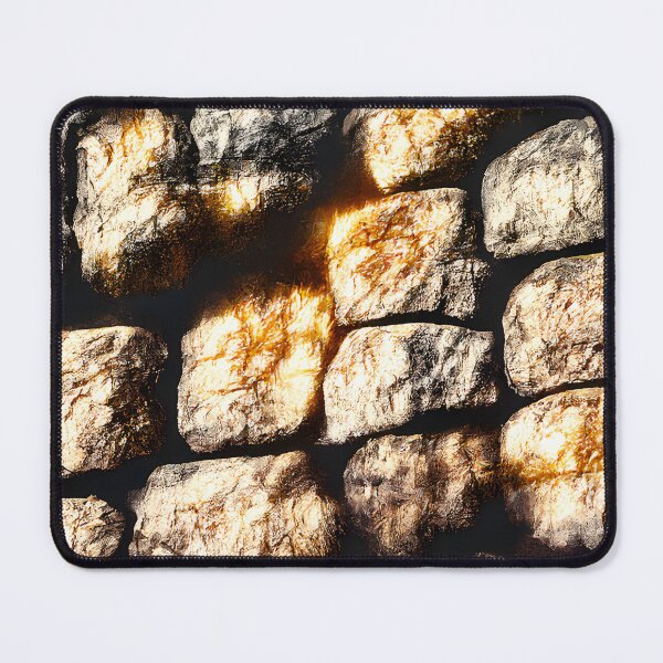 Item preview, Golden stone wall designed and sold by fizzribbit.