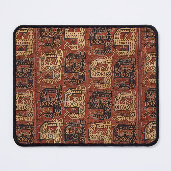Item preview, BLACK WHITE STYLIZED DRAGONS IN BROWN Antique Azerbaijan Carpet designed and sold by BulganLumini.