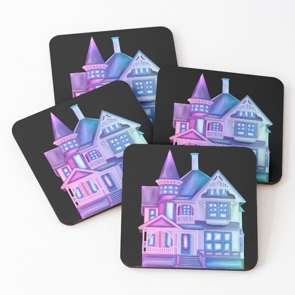 Item preview, Feminine Purple Blue Gradient Victorian Dollhouse designed and sold by Deborah Camp.