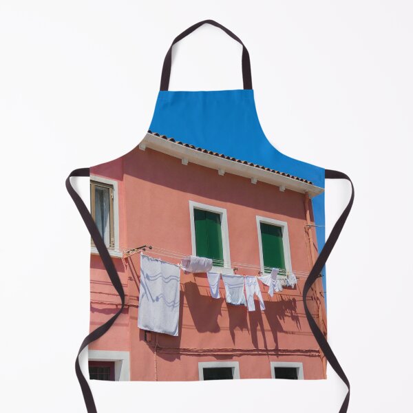 Item preview, Pink Burano House with Laundry Line designed and sold by PaulinaS.