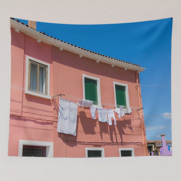 Item preview, Casa Burano rosa con tendedero designed and sold by PaulinaS.