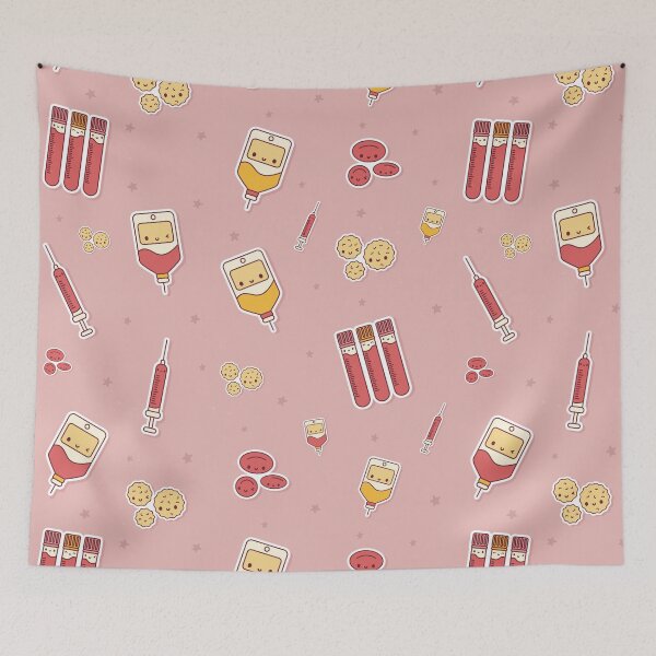 Item preview, Kawaii Phlebotomy pattern Gift for phlebotomist designed and sold by TamGustam.