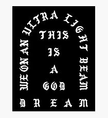 we on an ultra light beam Photographic Print