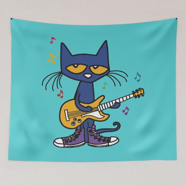 Item preview, Pete the cat playing guitar designed and sold by BloogaFruk.