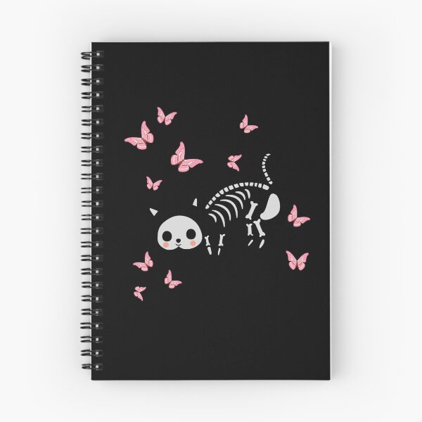 Item preview, Cute Skeleton Cat and Butterfly  designed and sold by two7designs.