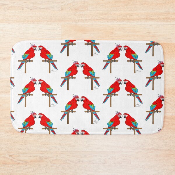 Item preview, Crazy Bird Man with Green Wing Macaws designed and sold by Laughing Parrot Studio.