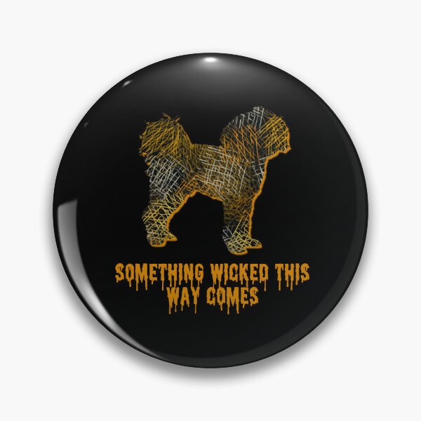 Item preview, Cavapoo Wicked Orange and Black Halloween Dog Silhouette  designed and sold by AMSonArt.