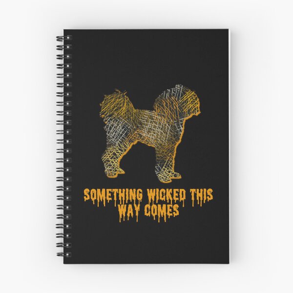 Artikelvorschau, Cavapoo böse orange und schwarze Halloween-Hundesilhouette entworfen und verkauft von AMSonArt.