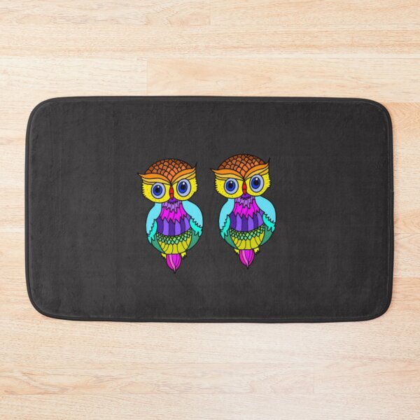 Item preview, colorful owl design designed and sold by time-to-relax.