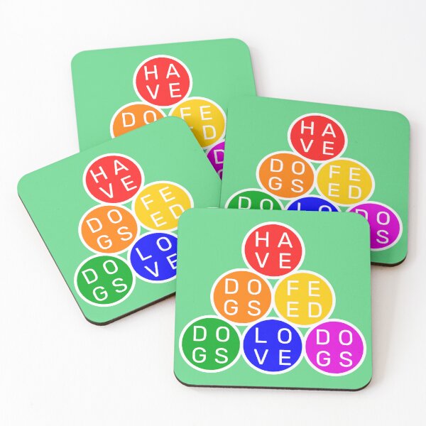 Item preview,  Have dogs, feed dogs, love dogs - Circles Pyramid - Basic colors rainbow designed and sold by RainbowWordLand.
