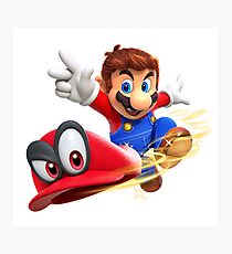 Super Mario Odyssey - Mario and Cappy Photographic Print