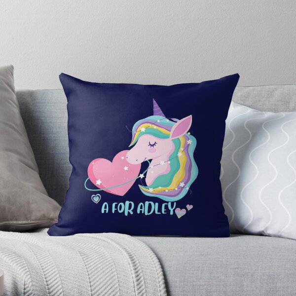 a for adley unicorn plush