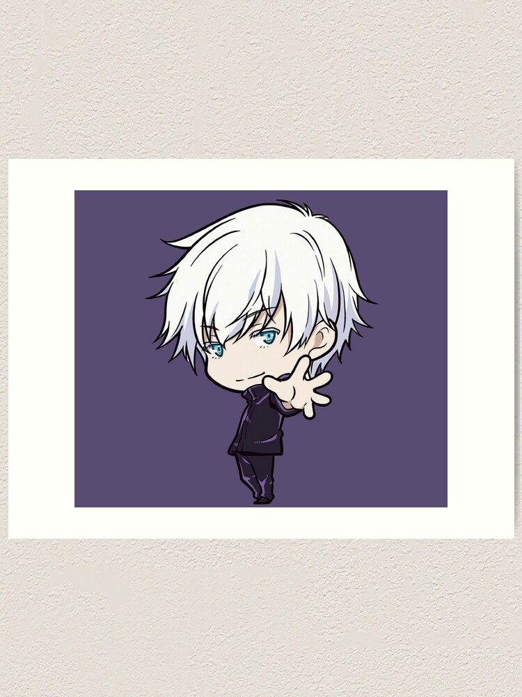 Gojo Satoru Chibi With Six Eyes From Jujutsu Kaisen Art Print For Sale By Oblivivn Redbubble