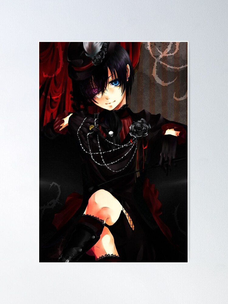 Ciel Phantomhive Kuroshitsuji Black Butler Anime Manga Poster for