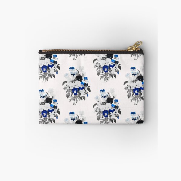 Artikelvorschau, Stiefmütterchen-Blumenstrauß-Blumen, alternative Illustration - blaue und graue Rose entworfen und verkauft von DaphneKstudio .