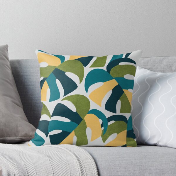 Item preview, Monstera Palm Print Green and Blue designed and sold by Blue-Banana.