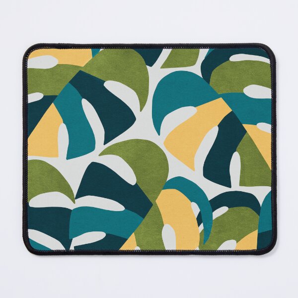 Item preview, Monstera Palm Print Green and Blue designed and sold by Blue-Banana.