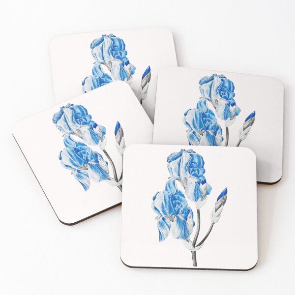 Item preview, Iris Pallida Flowers, Alternative Illustration - Blue and Grey Rose designed and sold by DaphneKstudio .