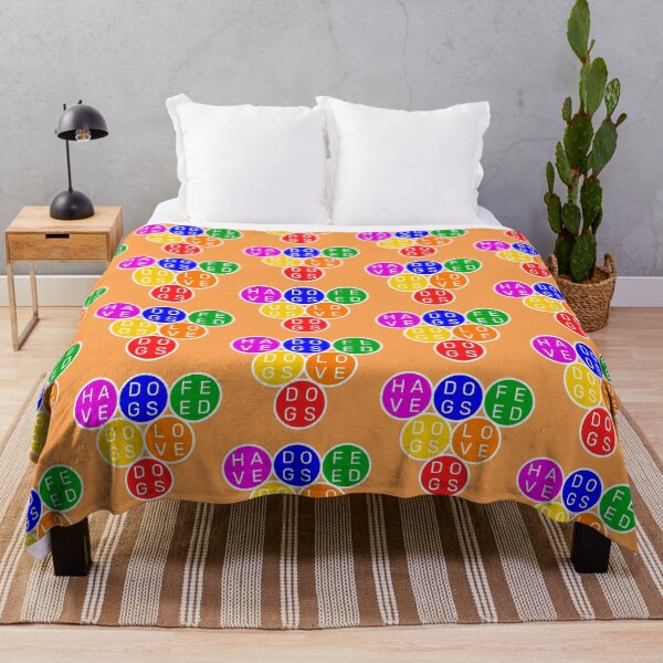 Item preview, Have dogs, feed dogs, love dogs - Upside down circles Pyramid - Basic colors rainbow - Violet to red designed and sold by RainbowWordLand.