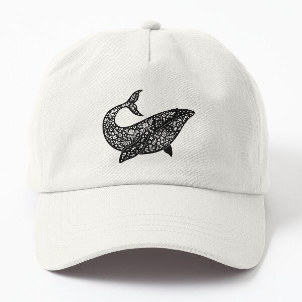 Aperçu de l'œuvre Baleine Boho Floral créée et vendue par NobleForte.