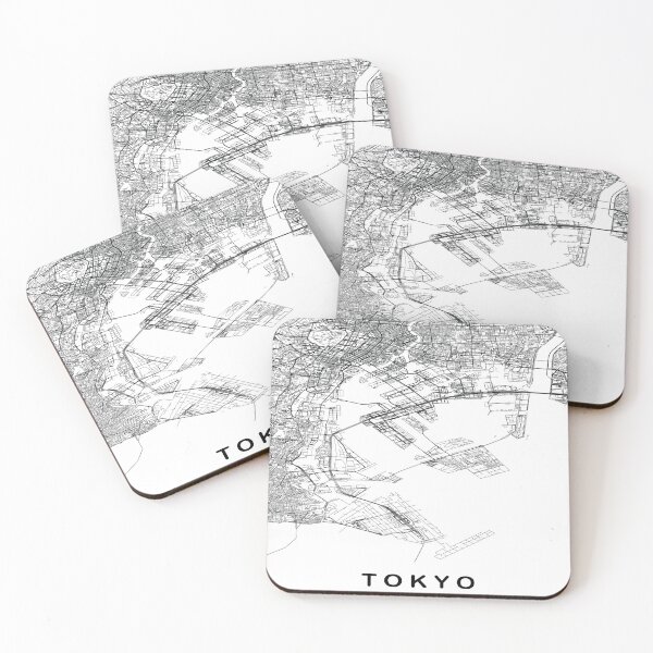 Item preview, Tokyo city map, Tokyo map art, Japan art designed and sold by MondoArtShop.