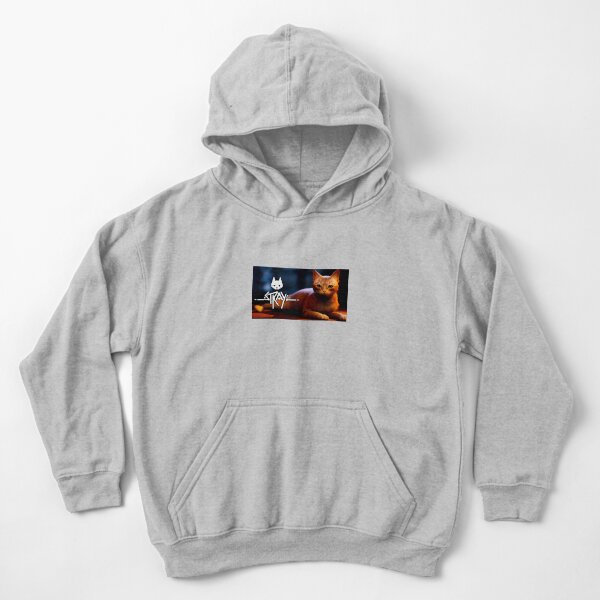 Streunendes Katzenspiel, streunendes Logo Kinder Hoodie