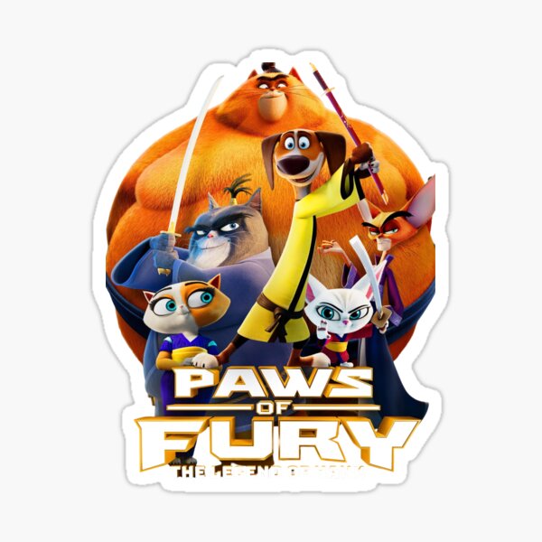 Paws Of Fury Sticker For Sale By Roniy2022 Redbubble