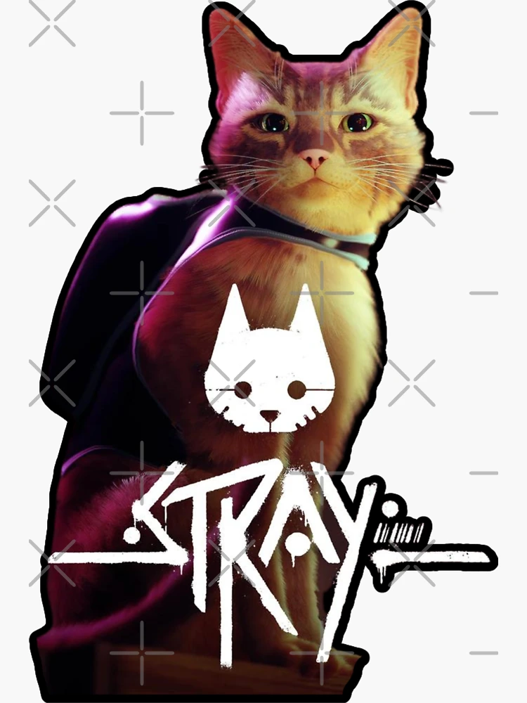 Stray Cat Game ,stray logo Sticker for Sale by Zoon-shop