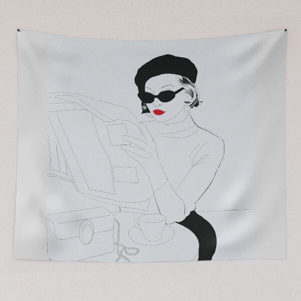 Item preview, Minimalist Parisian Woman III designed and sold by apopofbeauty.