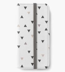 DOWN UP / scandi white / warm grey / flax / lavender iPhone Wallet/Case/Skin
