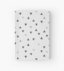 DOWN UP / scandi white / warm grey / flax / lavender Hardcover Journal