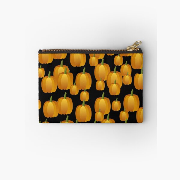 Item preview, Ornamental  Patterned Yellow Orange Pumpkins on Black Background  designed and sold by IraNiva.