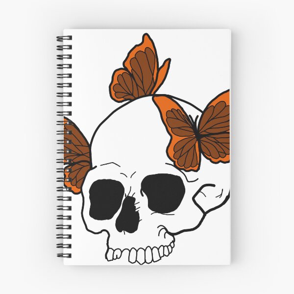 Item preview, Skull and butterflies  designed and sold by ArtBySandmage.