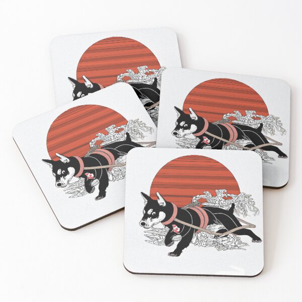 Item preview, ninja dog hokusai style  designed and sold by kombos.