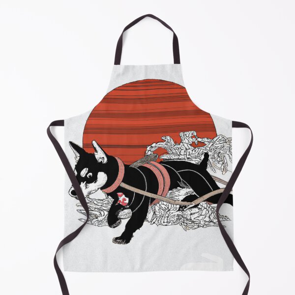 Item preview, ninja dog hokusai style designed and sold by kombos.