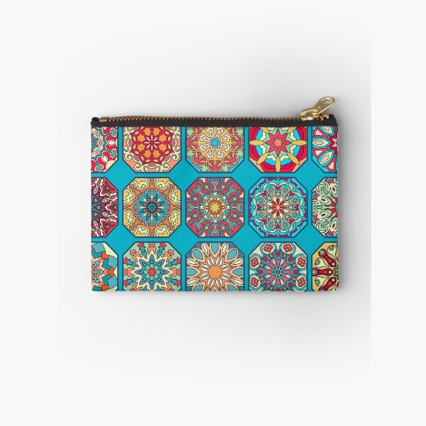 Item preview, Vintage patchwork with floral mandala elements designed and sold by Somberlain.