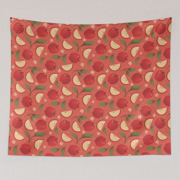 Item preview, Apple Pattern – Red designed and sold by Kaela Soltoff.