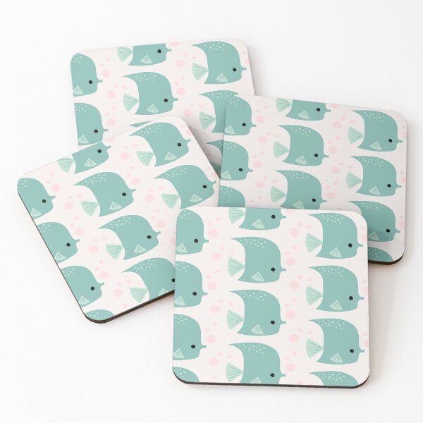 Item preview, Under the Sea Blue Tropical Fish on White designed and sold by Heather Rosas.