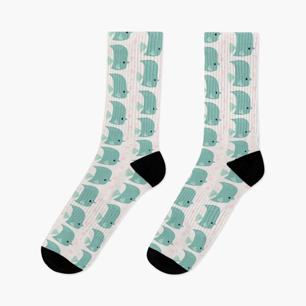 Item preview, Under the Sea Blue Tropical Fish on White designed and sold by Heather Rosas.